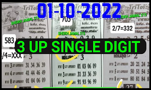 Thai Lottery Free Single Digit Today Best Tip 01-10-2022