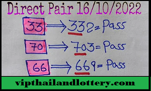 Thai Lottery Tips 3up Sure Number 100% Win 16-10-2022