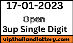 17-01-2023 Thai Lottery Sure Tips Touch - Digit Formula 3up Single
