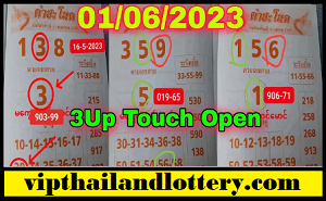 Thai Lottery 3up Sets Open 01.06.2023 Thai 3up Hit Touch