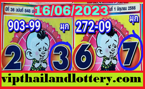 Thai Lottery Last Non Miss Single Digit 16-06-2023 Calculation